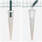 vidaXL Euro Fence con 13 Paletti a Punta 0.4x50 m in Acciaio Zincato Verde vidaXL Euro Fence con 13 Paletti a Punta 0.4x50 m in Acciaio Zincato Verde