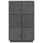 Credenza Grigia 67x40x108,5 cm in Legno Massello di Pino Credenza Grigia 67x40x108,5 cm in Legno Massello di Pino