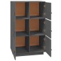 Credenza Grigia 67x40x108,5 cm in Legno Massello di Pino Credenza Grigia 67x40x108,5 cm in Legno Massello di Pino