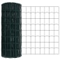 vidaXL Recinzione Euro vitaXL con 13 pali a punta, 0,8 x 25 m, in acciaio zincato verde.
