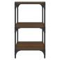 Libreria Rovere Marrone 40x33x70,5 cm Legno Multistrato Acciaio