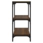 Libreria Rovere Marrone 40x33x70,5 cm Legno Multistrato Acciaio