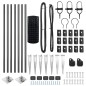 vidaXL Euro Fence con 7 pali a picco 0,4 x 10 m in acciaio zincato grigio vidaXL Euro Fence con 7 pali a picco 0,4 x 10 m in acciaio zincato grigio