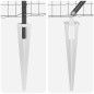 vidaXL Recinzione Euro Fence con 7 pali a punta, 0.6 x 10 m, in acciaio zincato grigio vidaXL Recinzione Euro Fence con 7 pali a punta, 0.6 x 10 m, in acciaio zincato grigio