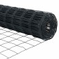 vidaXL Recinzione Euro con 7 paletti a spillo, 0,6 x 10 m, in acciaio galvanizzato grigio