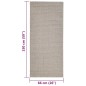 Tappeto in Sisal Naturale 66x150 cm Sabbia Tappeto in Sisal Naturale 66x150 cm Sabbia