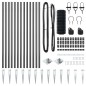 vidaXL Euro Fence con 13 Pali a Punta 0.6x25 m in Acciaio Galvanizzato Grigio vidaXL Euro Fence con 13 Pali a Punta 0.6x25 m in Acciaio Galvanizzato Grigio