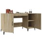 Scrivania Rovere Sonoma 140x50x75 cm in Legno Multistrato Scrivania Rovere Sonoma 140x50x75 cm in Legno Multistrato
