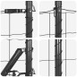 vidaXL Euro Fence con 13 pali a punta 0,4 x 50 m in acciaio galvanizzato grigio