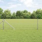 vidaXL Recinzione Euro di con 7 paletti a punta, 0,8 x 10 m in acciaio zincato