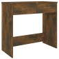 Scrivania Rovere Fumo 80x40x75 cm in Legno Multistrato Scrivania Rovere Fumo 80x40x75 cm in Legno Multistrato