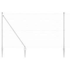 vidaXL Recinzione Euro con 7 punte, 1.6 x 10m in acciaio zincato
