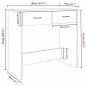 Scrivania Rovere Fumo 80x40x75 cm in Legno Multistrato Scrivania Rovere Fumo 80x40x75 cm in Legno Multistrato