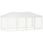 Tenda per Feste Pieghevole con Pareti Laterali Crema 3x6 m Tenda per Feste Pieghevole con Pareti Laterali Crema 3x6 m
