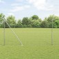 vidaXL Recinzione Euro con 7 pali a punta, 1,6 x 10 m in acciaio galvanizzato