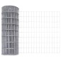 vidaXL Euro Fence con 7 pali appuntiti 0,8x10 m in acciaio galvanizzato