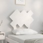 Testiera per Letto Bianca 72,5x3x81 cm Legno Massello di Pino Testiera per Letto Bianca 72,5x3x81 cm Legno Massello di Pino