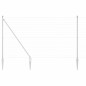 vidaXL Euro Fence con 7 pali a punta 1,6 x 10 m in acciaio zincato