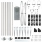 vidaXL Recinzione Euro con 7 pali a punta, 0,4 x 10 m in acciaio galvanizzato vidaXL Recinzione Euro con 7 pali a punta, 0,4 x 10 m in acciaio galvanizzato
