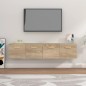 Mobili Parete 2 pz Rovere Sonoma 80x35x36,5cm Legno Multistrato Mobili Parete 2 pz Rovere Sonoma 80x35x36,5cm Legno Multistrato