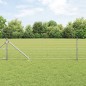 vidaXL Recinzione Euro con 13 Pali a Punta 0,4 x 25 m in Acciaio Galvanizzato