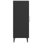 Credenza Nera 34,5x34x90 cm in Legno Multistrato Credenza Nera 34,5x34x90 cm in Legno Multistrato