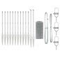 vidaXL Euro Fence con 13 Posti a Picco 0,8x25 m in Acciaio Zincato