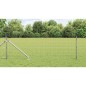 vidaXL Euro Fence con 13 pali a punta da 0,6 x 25 m in acciaio galvanizzato