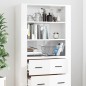 Credenza Bianco Lucido in Legno Multistrato Credenza Bianco Lucido in Legno Multistrato