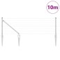 vidaXL Euro Fence con 7 pali a punta 0,4x10 m in acciaio galvanizzato