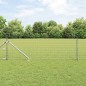 vidaXL Recinzione Euro con 7 Pali a Punta 0.8x10 m Acciaio galvanizzato
