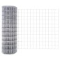 vidaXL Recinzione Euro con 7 Pali a Punta 0.8x10 m Acciaio galvanizzato