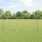 vidaXL Recinzione Euro con 7 pali a punta, 1.4x10m, in acciaio zincato
