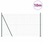 vidaXL Recinzione euro con 7 pali flangiati, 1.5 x 10m in acciaio zincato. vidaXL Recinzione euro con 7 pali flangiati, 1.5 x 10m in acciaio zincato.