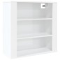 Armadietto a Muro Bianco Lucido 80x33x80 cm Legno Multistrato Armadietto a Muro Bianco Lucido 80x33x80 cm Legno Multistrato