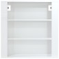 Armadietto a Muro Bianco Lucido 80x33x80 cm Legno Multistrato Armadietto a Muro Bianco Lucido 80x33x80 cm Legno Multistrato