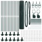 vidaXL Euro Fence con 13 Posti Flangiati 1,2 x 25 m in Acciaio Galvanizzato vidaXL Euro Fence con 13 Posti Flangiati 1,2 x 25 m in Acciaio Galvanizzato