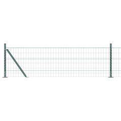 vidaXL Recinzione Euro di con 13 posti flangiati, 0.4 x 25 m in acciaio zincato.