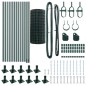 vidaXL Recinzione Euro con 13 pali flangiati, 0,6 x 25 m in acciaio zincato vidaXL Recinzione Euro con 13 pali flangiati, 0,6 x 25 m in acciaio zincato