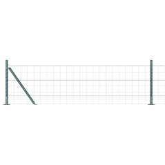 vidaXL Recinzione Euro con 13 Posti Flangiati 0,6x50 m in Acciaio Zincato