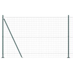 vidaXL Euro Fence con 7 Poste Flangiate 1,4 x 10 m in Acciaio Galvanizzato