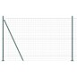 vidaXL Euro Fence con 7 Poste Flangiate 1,4 x 10 m in Acciaio Galvanizzato