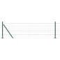 vidaXL Recinzione Euro con 13 Posti Flangiati 0,4 x 25 m in Acciaio Galvanizzato