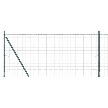 vidaXL Recinzione Euro 13 Post Flangiati 1x25 m in Acciaio Galvanizzato
