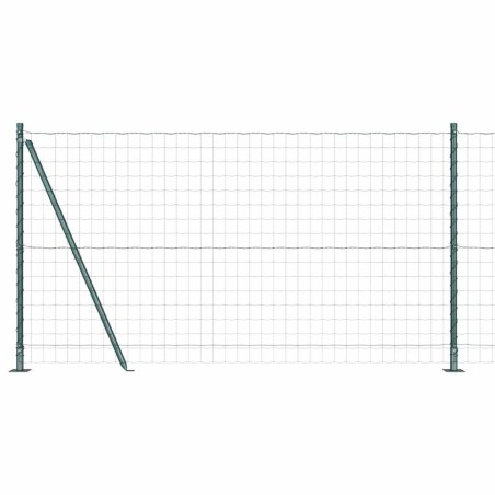 vidaXL Euro Fence con 13 Post Flangiati 1,2x25 m in Acciaio Zincato
