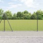vidaXL Recinzione Euro con 7 posti flangiati 1,2 x 10 m in acciaio galvanizzato