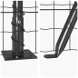 vidaXL Recinzione Euro con 7 pali flangiati 1 x 10 m in acciaio zincato