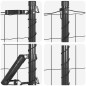 vidaXL Recinzione Euro con 7 Posti Flangiati 1x10 m in Acciaio Galvanizzato