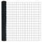 vidaXL Recinzione Euro 7 Posti Flangiati 1.5x10 m in Acciaio Galvanizzato