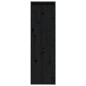 Pensile Nero 30x30x100 cm in Legno Massello di Pino